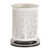Electric Wax Melter Touch - White Silhouette Forest 17cm Electric Wax Melter Touch - White Silhouette Forest 17cm