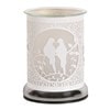 Electric Wax Melter Touch - White Silhouette Doves 17cm Electric Wax Melter Touch - White Silhouette Doves 17cm