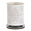 Electric Wax Melter Touch - White Silhouette Merry Christmas 17cm Electric Wax Melter Touch - White Silhouette Merry Christmas 17cm