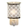Wax Melter Plug In - Chrome Squares 13cm Wax Melter Plug In - Chrome Squares 13cm
