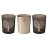 Black & Silver Heart Tealight Votive Holders Set3 Black & Silver Heart Tealight Votive Holders Set3