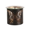Tealight Wax Melter and Candle Holder - Black & Gold Silhouette Melter Butterfly Tealight Wax Melter and Candle Holder - Black & Gold Silhouette Melter Butterfly