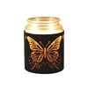 Tealight Wax Melter and Candle Holder - Black & Gold Silhouette Melter Butterfly Tealight Wax Melter and Candle Holder - Black & Gold Silhouette Melter Butterfly