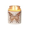 Tealight Wax Melter and Candle Holder - White & Gold Silhouette Melter Butterfly Tealight Wax Melter and Candle Holder - White & Gold Silhouette Melter Butterfly