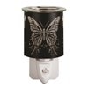 Wax Melter Plug In - Black & Gold Silhouette Butterfly 13cm Wax Melter Plug In - Black & Gold Silhouette Butterfly 13cm