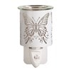 Wax Melter Plug In - White & Gold Silhouette Butterfly 13cm Wax Melter Plug In - White & Gold Silhouette Butterfly 13cm