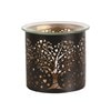 Tealight Wax Melter and Candle Holder -Black & Gold Silhouette Melter Heart Tree Tealight Wax Melter and Candle Holder -Black & Gold Silhouette Melter Heart Tree