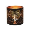 Tealight Wax Melter and Candle Holder -Black & Gold Silhouette Melter Heart Tree Tealight Wax Melter and Candle Holder -Black & Gold Silhouette Melter Heart Tree