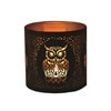 Tealight Wax Melter and Candle Holder - Black & Gold Silhouette Melter Owl Tealight Wax Melter and Candle Holder - Black & Gold Silhouette Melter Owl