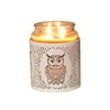 Tealight Wax Melter and Candle Holder - White & Gold Silhouette Melter Owl Tealight Wax Melter and Candle Holder - White & Gold Silhouette Melter Owl