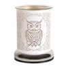 Electric Wax Melter Touch - White Silhouette Owl 17cm Electric Wax Melter Touch - White Silhouette Owl 17cm