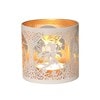 Tealight Wax Melter and Candle Holder - White & Gold Silhouette Melter Fairy Tealight Wax Melter and Candle Holder - White & Gold Silhouette Melter Fairy