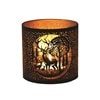 Tealight Wax Melter and Candle Holder - Black & Gold Silhouette Deer Family Tealight Wax Melter and Candle Holder - Black & Gold Silhouette Deer Family