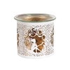 Tealight Wax Melter and Candle Holder -White & Gold Silhouette Melter seat fairy Tealight Wax Melter and Candle Holder -White & Gold Silhouette Melter seat fairy
