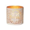 Tealight Wax Melter and Candle Holder - White & Gold Silhouette Melter Santa Tealight Wax Melter and Candle Holder - White & Gold Silhouette Melter Santa
