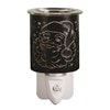 Wax Melter Plug In - Black & Gold Silhouette Santa 13cm Wax Melter Plug In - Black & Gold Silhouette Santa 13cm