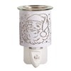 Wax Melter Plug In - White & Gold Silhouette Santa 13cm Wax Melter Plug In - White & Gold Silhouette Santa 13cm