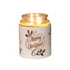 Tealight Wax Melter and Candle Holder - White & Gold Silhouette Melter Merry Tealight Wax Melter and Candle Holder - White & Gold Silhouette Melter Merry