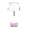 Pleated Shade LED Colour Changing Glitter Lamp 15 x 28cm Pleated Shade LED Colour Changing Glitter Lamp 15 x 28cm