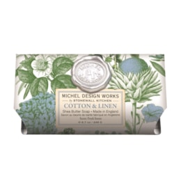 Cotton & Linen Bath Soap Bar by Michel Design Works Cotton & Linen Bath Soap Bar by Michel Design Works