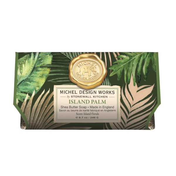 Island Palm Bath Soap Bar by Michel Design Works Island Palm Bath Soap Bar by Michel Design Works