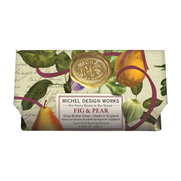 Fig & Pear Bath Soap Bar by Michel Design Works Fig & Pear Bath Soap Bar by Michel Design Works