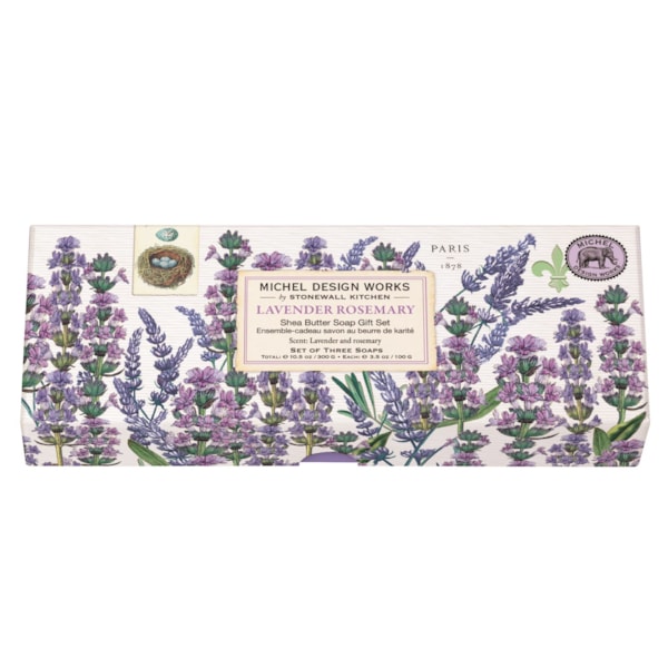 Lavender Rosemary Set 3 Soap Gift Set by Michel Design Works Lavender Rosemary Set 3 Soap Gift Set by Michel Design Works