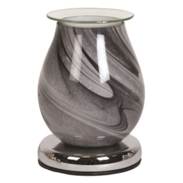 Electric Wax Melter Touch - Grey Swirl Oval 16cm Electric Wax Melter Touch - Grey Swirl Oval 16cm
