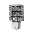 Wax Melter Plug In - Metal and Crystal 12cm Wax Melter Plug In - Metal and Crystal 12cm