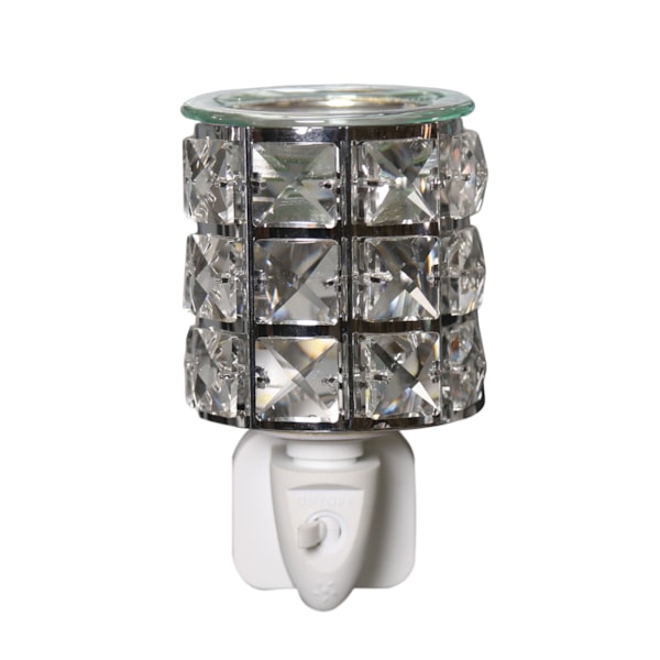 Wax Melter Plug In - Metal and Crystal 12cm Wax Melter Plug In - Metal and Crystal 12cm