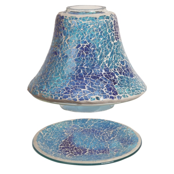 Jar Shade & Tray Set - Azure Crackle Jar Shade & Tray Set - Azure Crackle