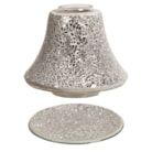 Jar Shade & Tray Set - Silver Crackle Jar Shade & Tray Set - Silver Crackle