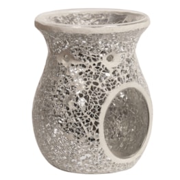 Wax Melter – Silver Crackle Wax Melter – Silver Crackle