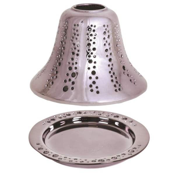 Jar Shade & Tray Set - Obsidian Ceramic Jar Shade & Tray Set - Obsidian Ceramic