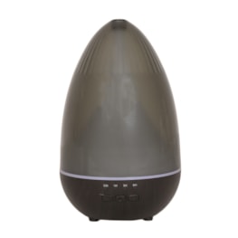 LED Ultrasonic Diffuser - Smoked Oval Dome Dark Wood 19cm LED Ultrasonic Diffuser - Smoked Oval Dome Dark Wood 19cm