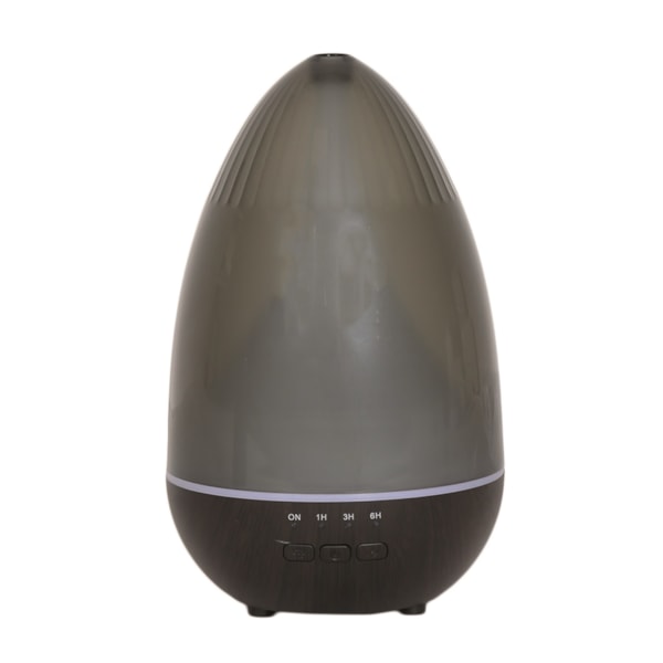 LED Ultrasonic Diffuser - Smoked Oval Dome Dark Wood 19cm LED Ultrasonic Diffuser - Smoked Oval Dome Dark Wood 19cm