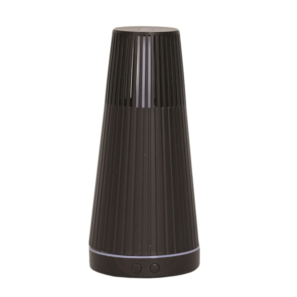 LED Ultrasonic Diffuser - Ridged Chimney Dark Wood 21cm LED Ultrasonic Diffuser - Ridged Chimney Dark Wood 21cm