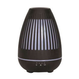 LED Ultrasonic Diffuser - Oval Grill Dark Wood 20cm LED Ultrasonic Diffuser - Oval Grill Dark Wood 20cm