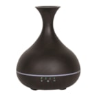 LED Ultrasonic Diffuser - Vase Dark Wood 22cm LED Ultrasonic Diffuser - Vase Dark Wood 22cm