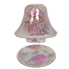 Jar Shade & Tray Set - Pink Crackle Jar Shade & Tray Set - Pink Crackle