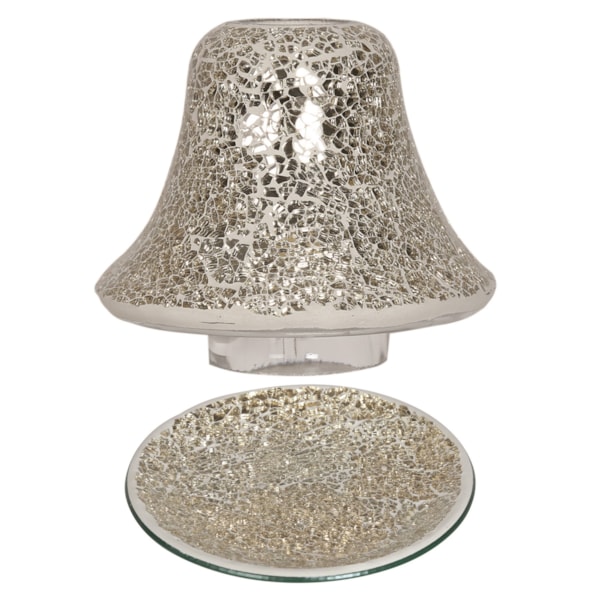 Jar Shade & Tray Set - Champagne Crackle Jar Shade & Tray Set - Champagne Crackle