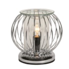 Electric Wax Melter Touch – Chrome Framework Industrial Sphere 17cm Electric Wax Melter Touch – Chrome Framework Industrial Sphere 17cm