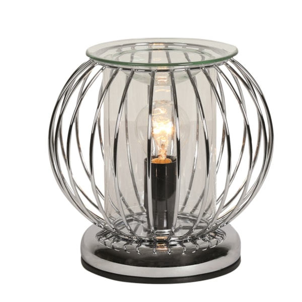 Electric Wax Melter Touch – Chrome Framework Industrial Sphere 17cm Electric Wax Melter Touch – Chrome Framework Industrial Sphere 17cm
