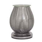 Electric Wax Melter Touch - Ribbed Grey Lustre 18cm Electric Wax Melter Touch - Ribbed Grey Lustre 18cm