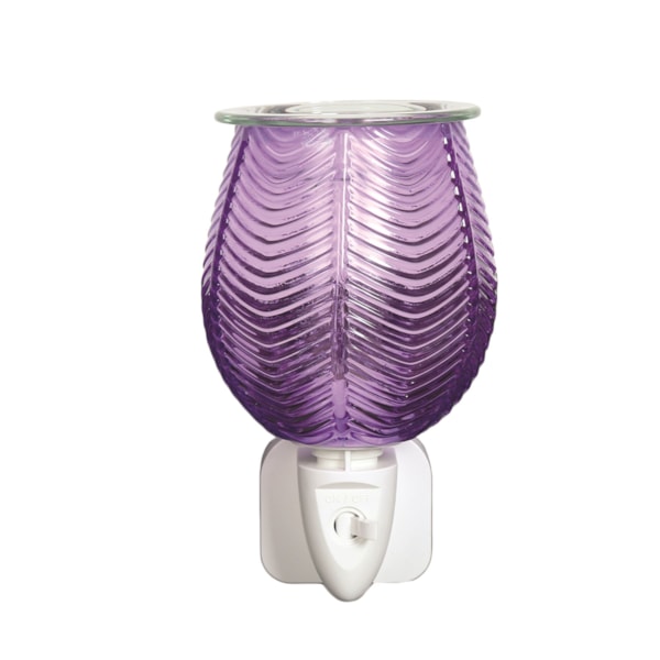 Wax Melter Plug In - Ribbed Lilac Lustre 12cm Wax Melter Plug In - Ribbed Lilac Lustre 12cm