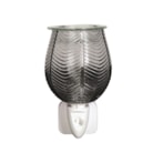 Wax Melter Plug In - Ribbed Grey Lustre 12cm Wax Melter Plug In - Ribbed Grey Lustre 12cm