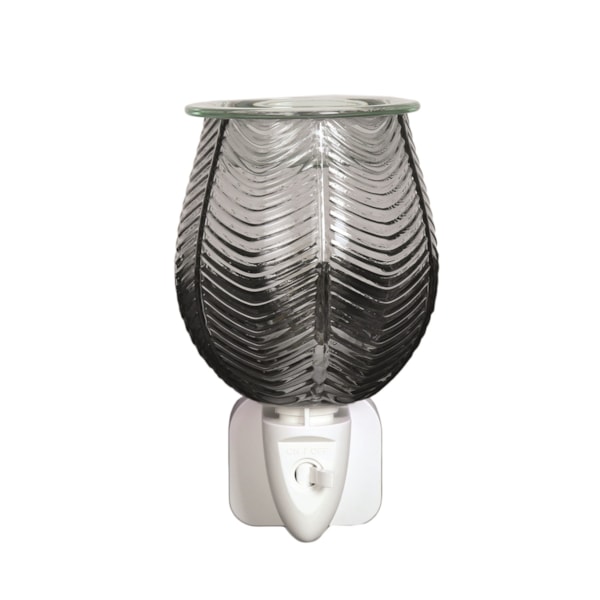 Wax Melter Plug In - Ribbed Grey Lustre 12cm Wax Melter Plug In - Ribbed Grey Lustre 12cm