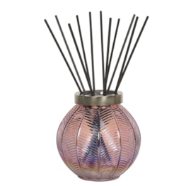 Pink Lustre Large Glass Reed Diffuser Bottle & 50 Fibre Reeds Pink Lustre Large Glass Reed Diffuser Bottle & 50 Fibre Reeds