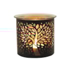 Tealight Wax Melter and Candle Holder - Black Silhouette Tree of Life 10.5cm Tealight Wax Melter and Candle Holder - Black Silhouette Tree of Life 10.5cm