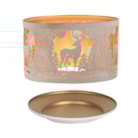 Jar Shade & Tray Set Metal Silhouette - White Stag Jar Shade & Tray Set Metal Silhouette - White Stag